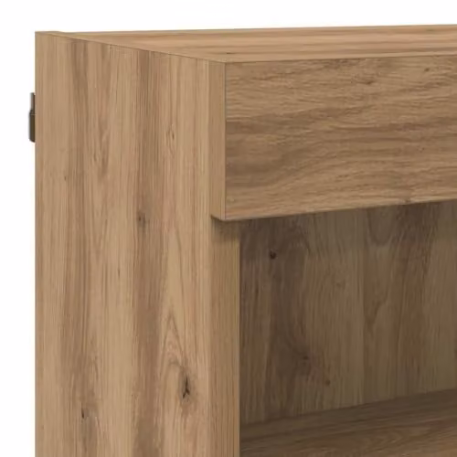 vidaXL 6-Piece Modern TV Wall Unit with Integrated LED Lighting in Artisan Oak Brown – 3