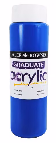 Daler-Rowney Graduate Acrylic Paint, Primary Blue, 500 ml