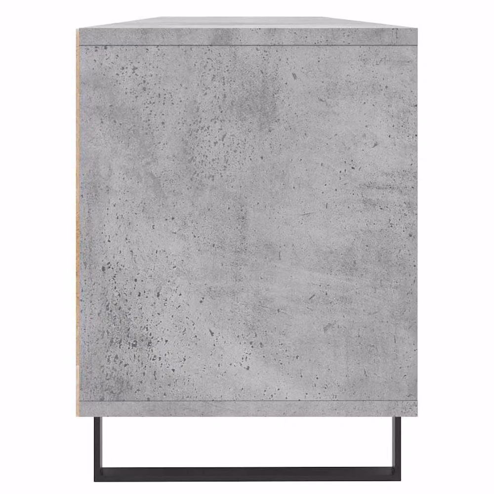 Berkfield Home Industrial TV Cabinet in Concrete Grey, W: 150 cm, D: 30 cm, H: 44.5 cm – 4