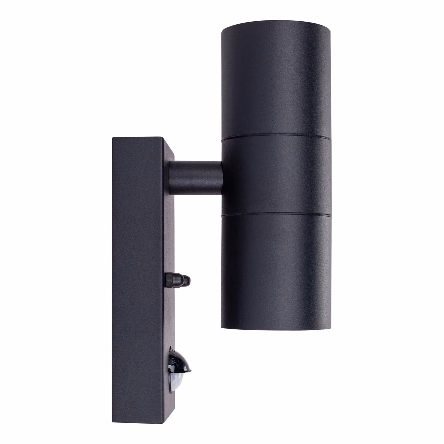 Luceco Black Stainless Steel Up and Down Exterior Wall Light with PIR Motion Sensor and GU10 LED Support – 3