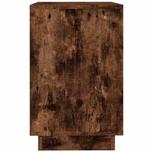 vidaXL Smoked Oak Sideboard in Brown, W/D/H: 102 x 35 x 55 cm – 4