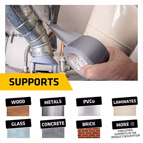 Sika Silver Cloth Duct Tape, Width: 5 cm, Length: 50 m – 3