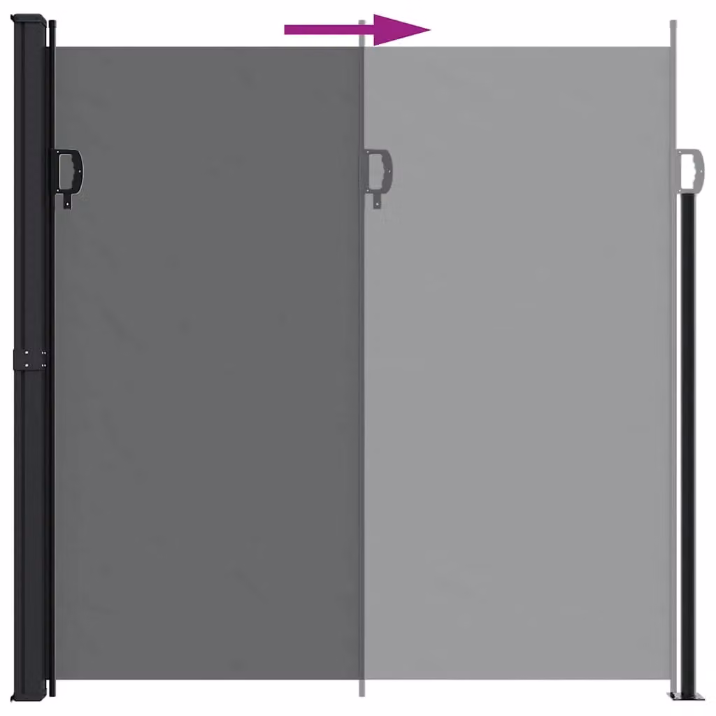 Berkfield Home Retractable Side Awning in Anthracite and Multicolour, W/H: 200 x 300 cm – 3