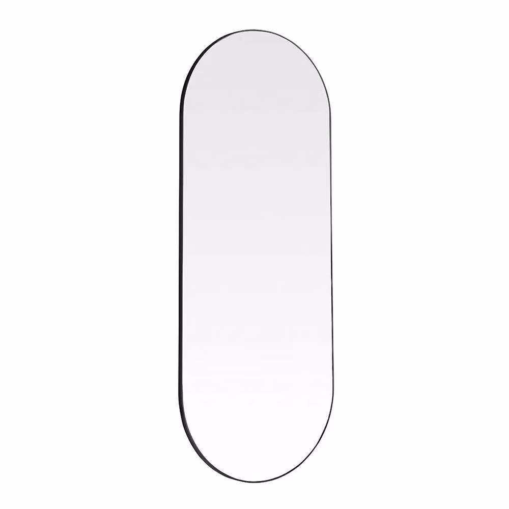 Yearn Mirrors Large Full Length Black Curved Mirror W: 60 cm, H: 150 cm – 2