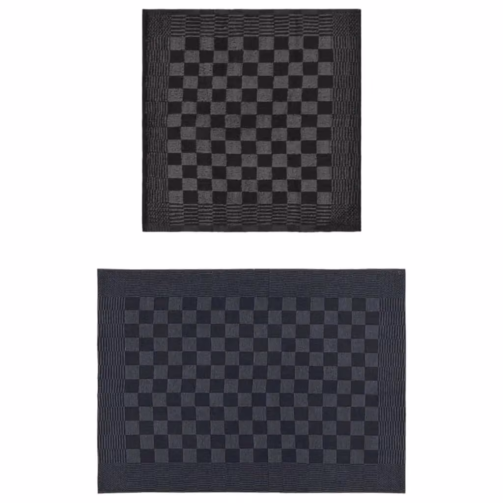 Berkfield Home 20 Piece Cotton Towel Set for Adults in Black and Grey – 2