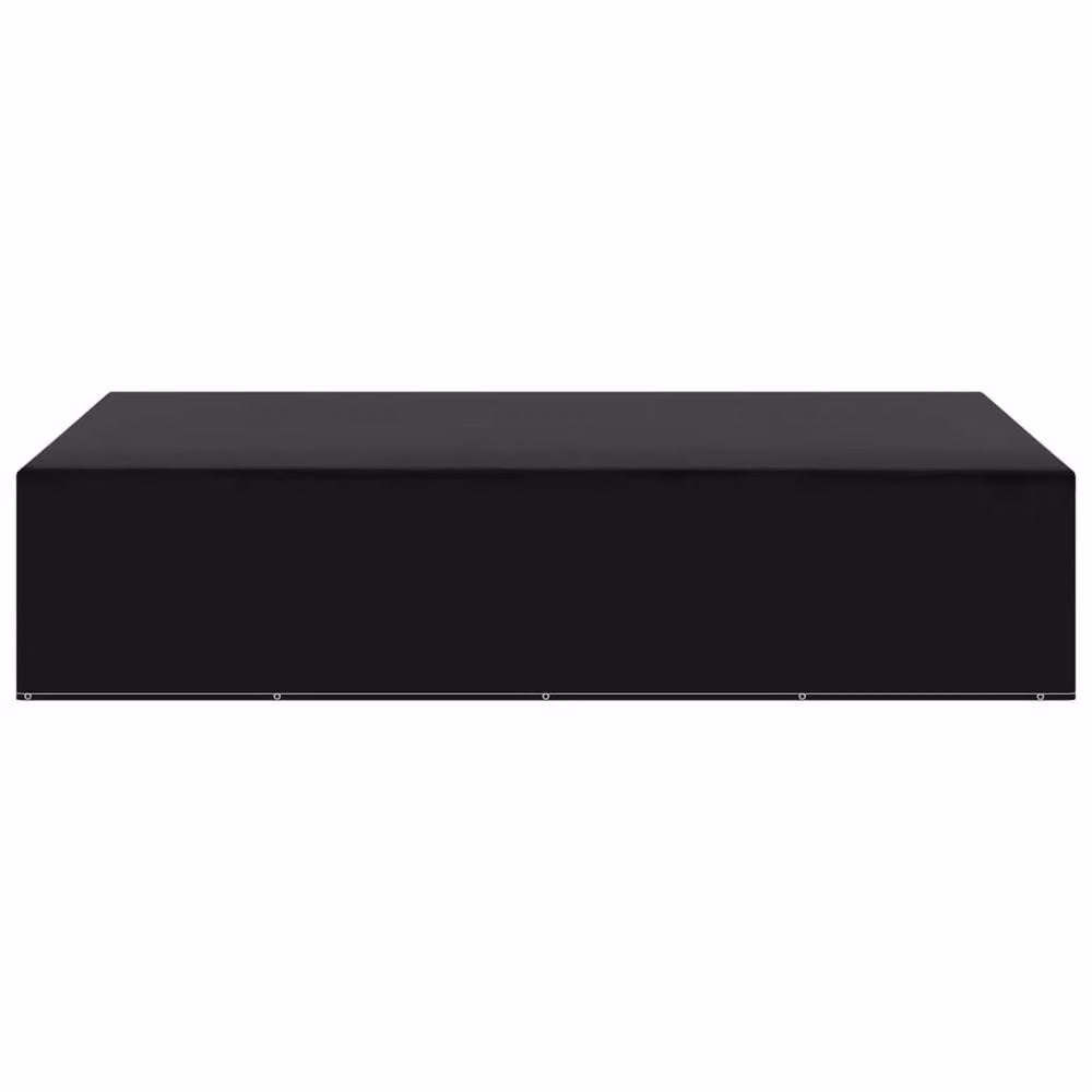 Berkfield Home Water Repellent Garden Bench Covers, 2 Pack, Black, W: 325 cm, D: 205 cm, H: 70 cm – 3