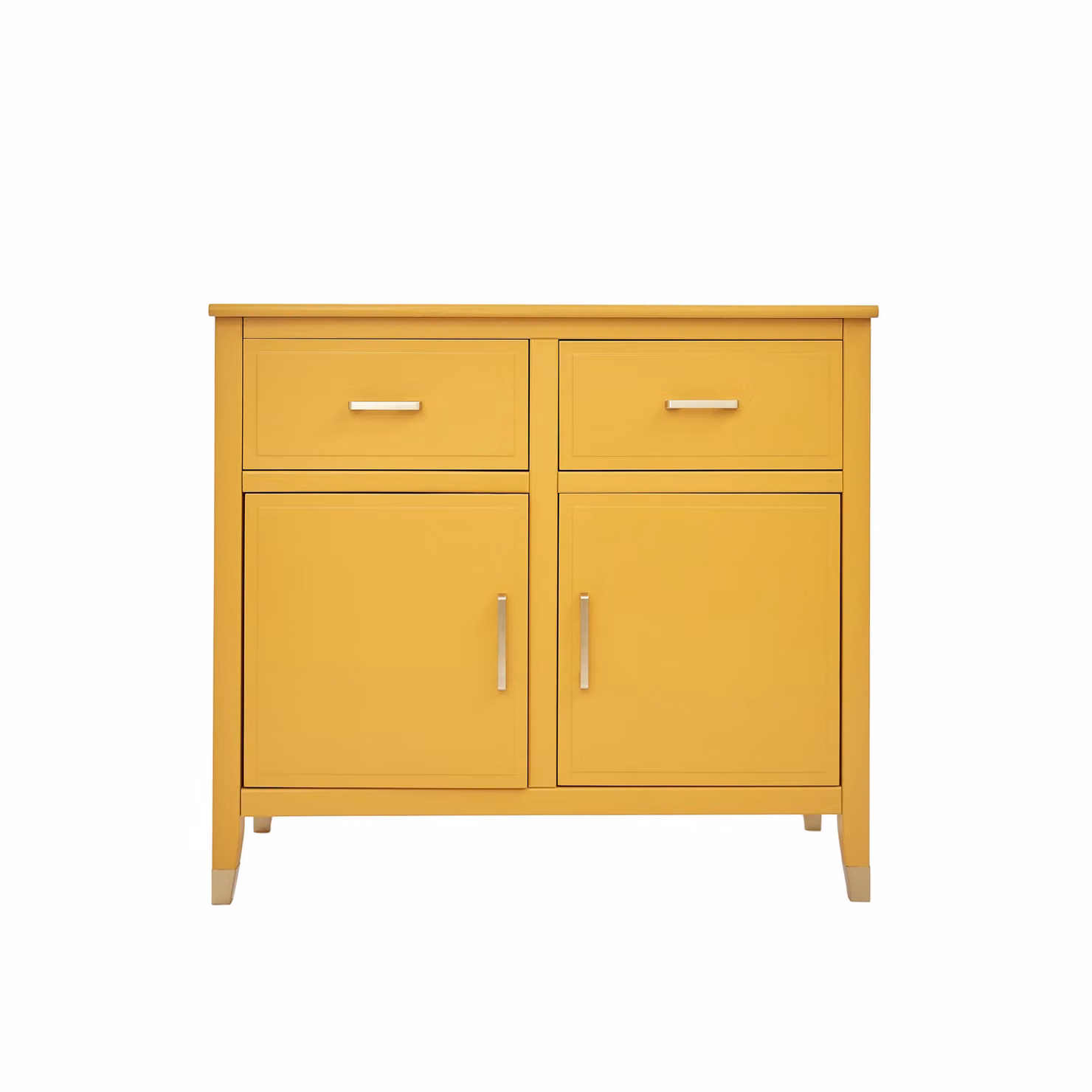 Cabinet Bits Palazzi 2 Door 2 Drawer Sideboard in Yellow Mustard Matt Metal – 2