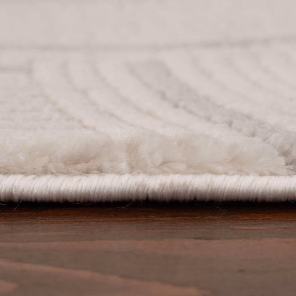 THE RUGS Carmel Arch Design Soft Pile Area Rug, Ivory and Grey, W: 120 cm, L: 170 cm – 3