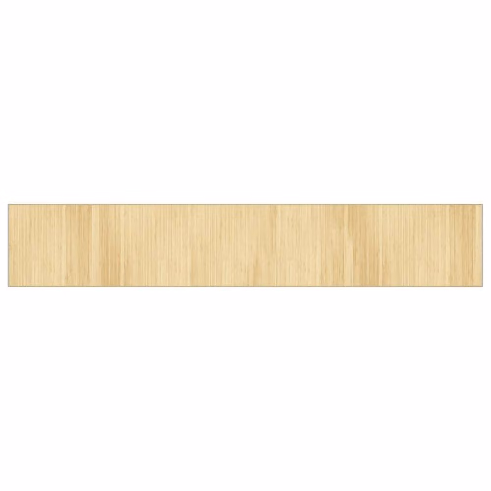Berkfield Home Rectangular Bamboo Rug in Beige, W: 70 cm, L: 400 cm – 1