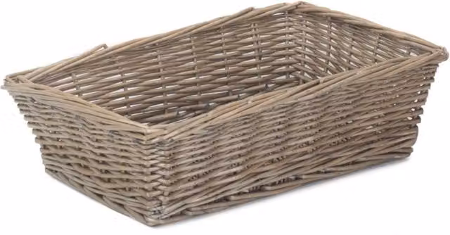 Red Wicker Hamper in Brown