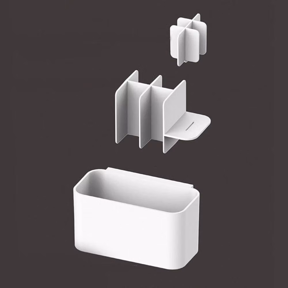NESTLUNE Large Electric Toothbrush Holder and Bathroom Caddy Storage in White – 2