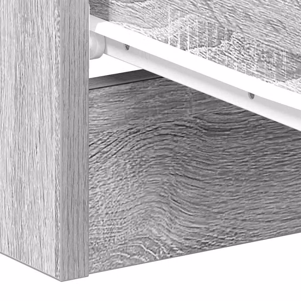 Berkfield Home Classic Bedside Cabinets, 2 Piece Set in Grey Sonoma, W/D/H: 38 x 35 x 56 cm – 2