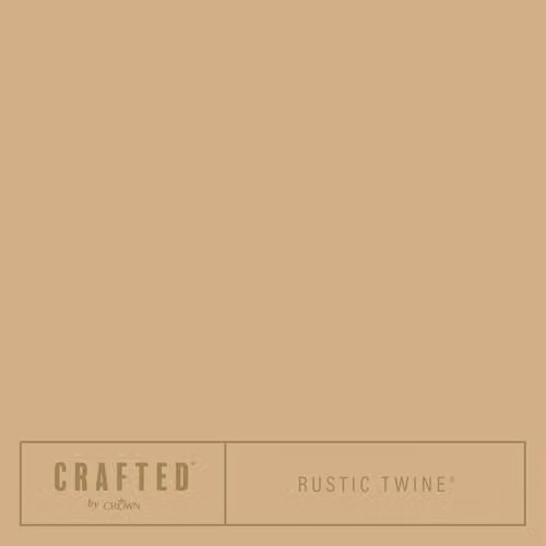 Crown Crafted Matt Emulsion Paint in Rustic Twine, Yellow/Beige, 2.5L – 2
