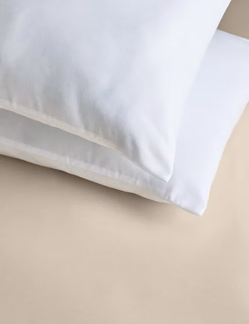 M&S 2 Pack Warm & Toasty Firm Polyester Pillows in White