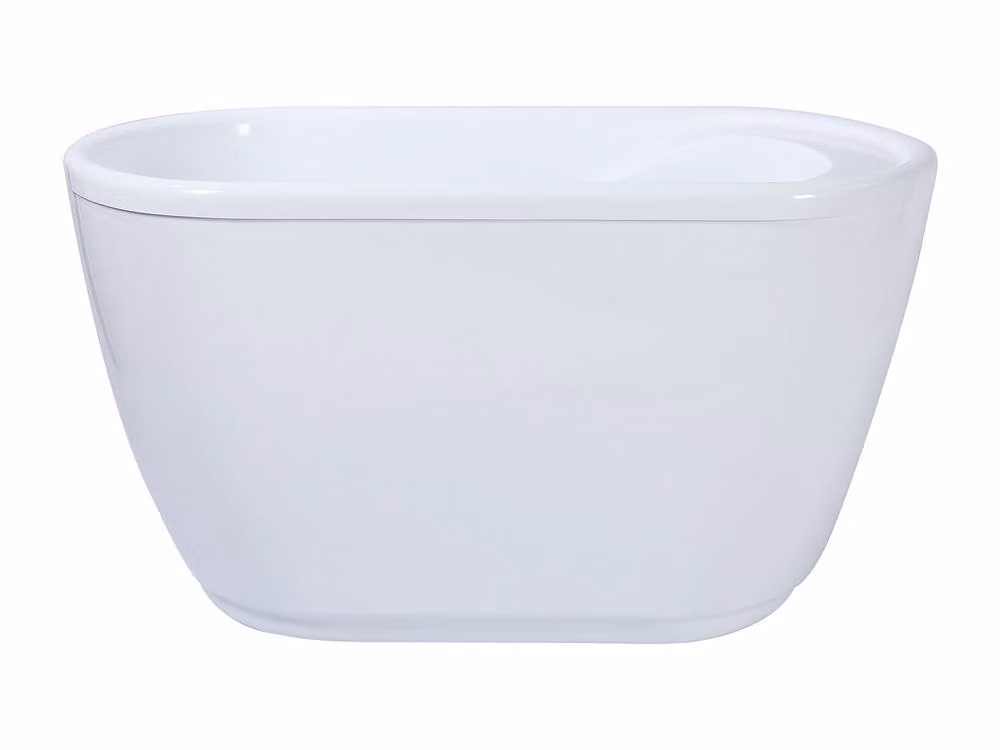 Vente-unique PICCOLA Slipper Bathtub, White, W/D/H: 120 x 75 x 65 cm – 2