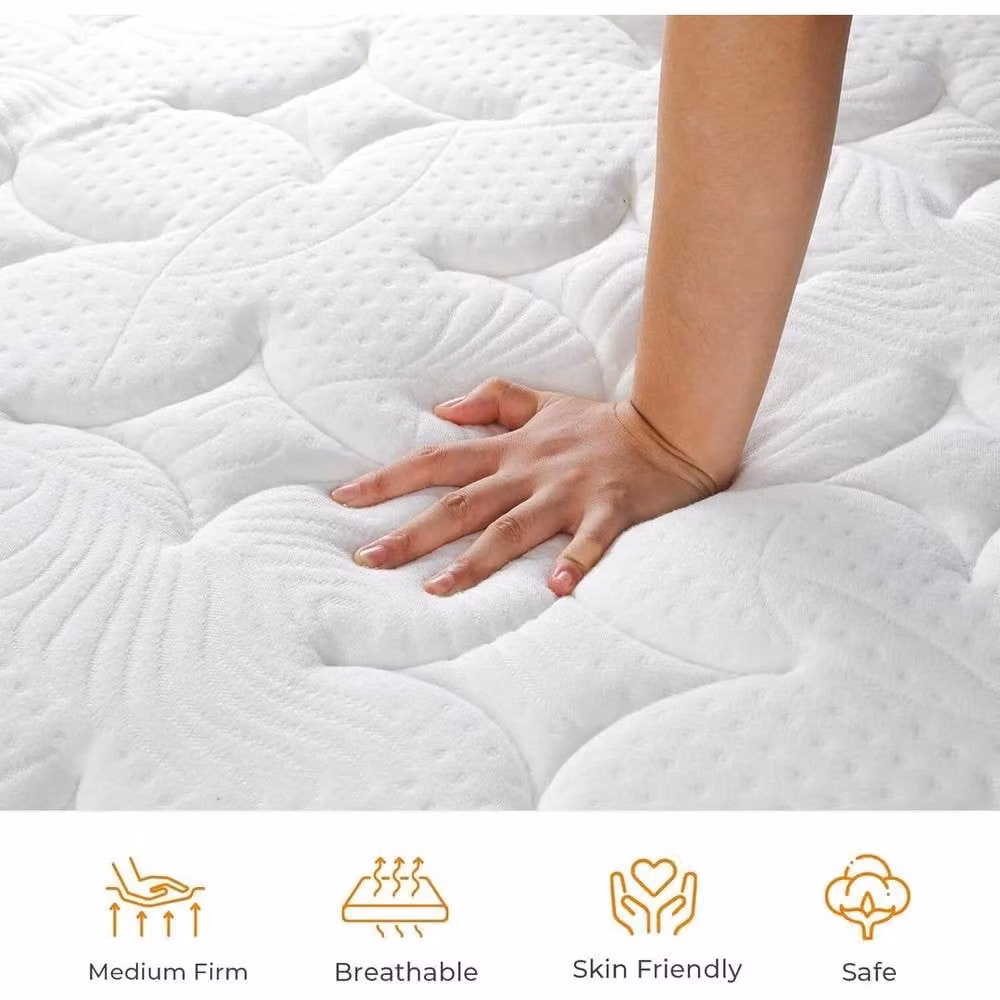 FORGEVIO King Hybrid Memory Foam Mattress in Black, W/D/H: 200 x 150 x 25 cm – 2