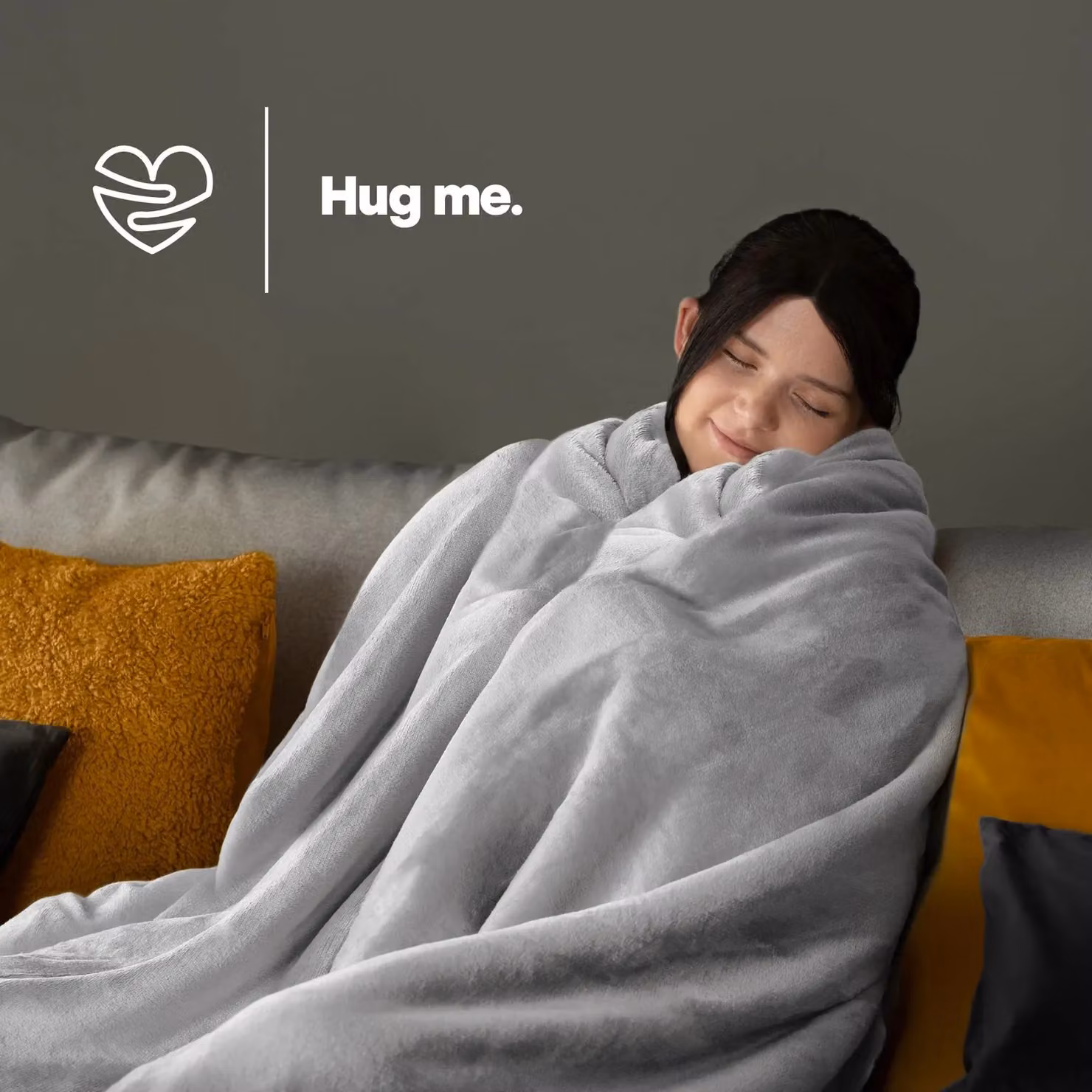 LIVIVO Fluffy Fleece Throw Blanket in Grey, W/D/H: 150 x 200 cm – 3