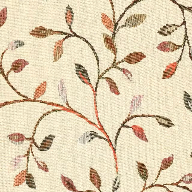 Ante Decor Garda Fabric Multi Light with Purple and Orange Floral Design