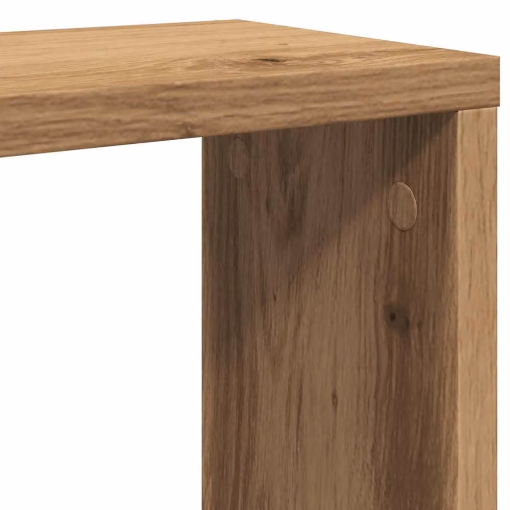 Berkfield Home Artisan Oak Wall Cube Shelves, 4 Piece Brown Engineered Wood Set, W/D/H: 30 x 15 x 30 cm – 6