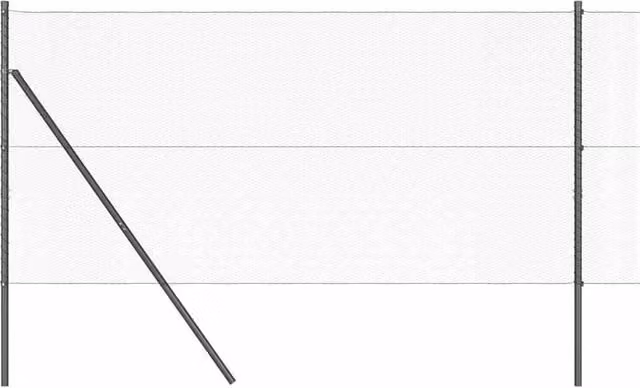 Berkfield Home Hexagon Steel Fence, Grey, 1 x 10 m