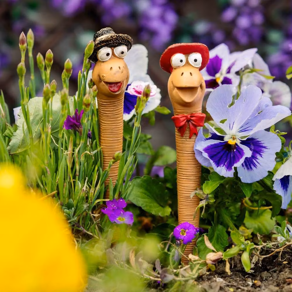 Marco Paul 5-Piece Multicolour Garden Worm Ornaments – 5
