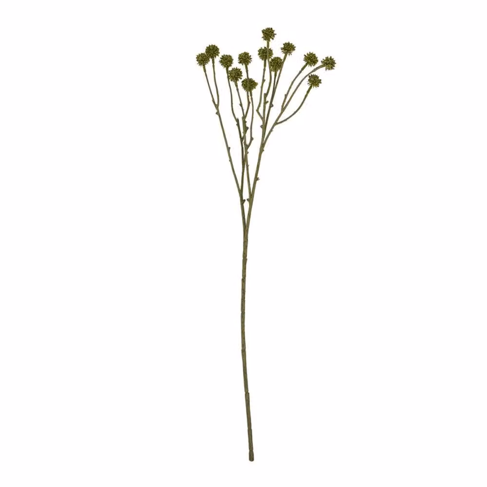 Lemon Pavilion Furniture and Decor Green Plastic Craspedia Stem, W7 x D5 x H60 cm – 3
