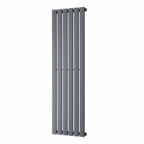 UK Radiators Typhoon Anthracite Vertical Designer Steel Radiator H: 140 cm, W: 40.8 cm – 2