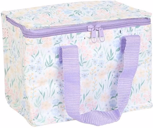 Something Different Ditsy Floral Fabric Lunch Bag in Pink, Green and Multicolour
