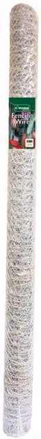 Samuel Alexander Galvanised Steel Chicken Wire Mesh Netting, Silver, W: 90 cm, L: 4 m, Mesh Size: 13 mm