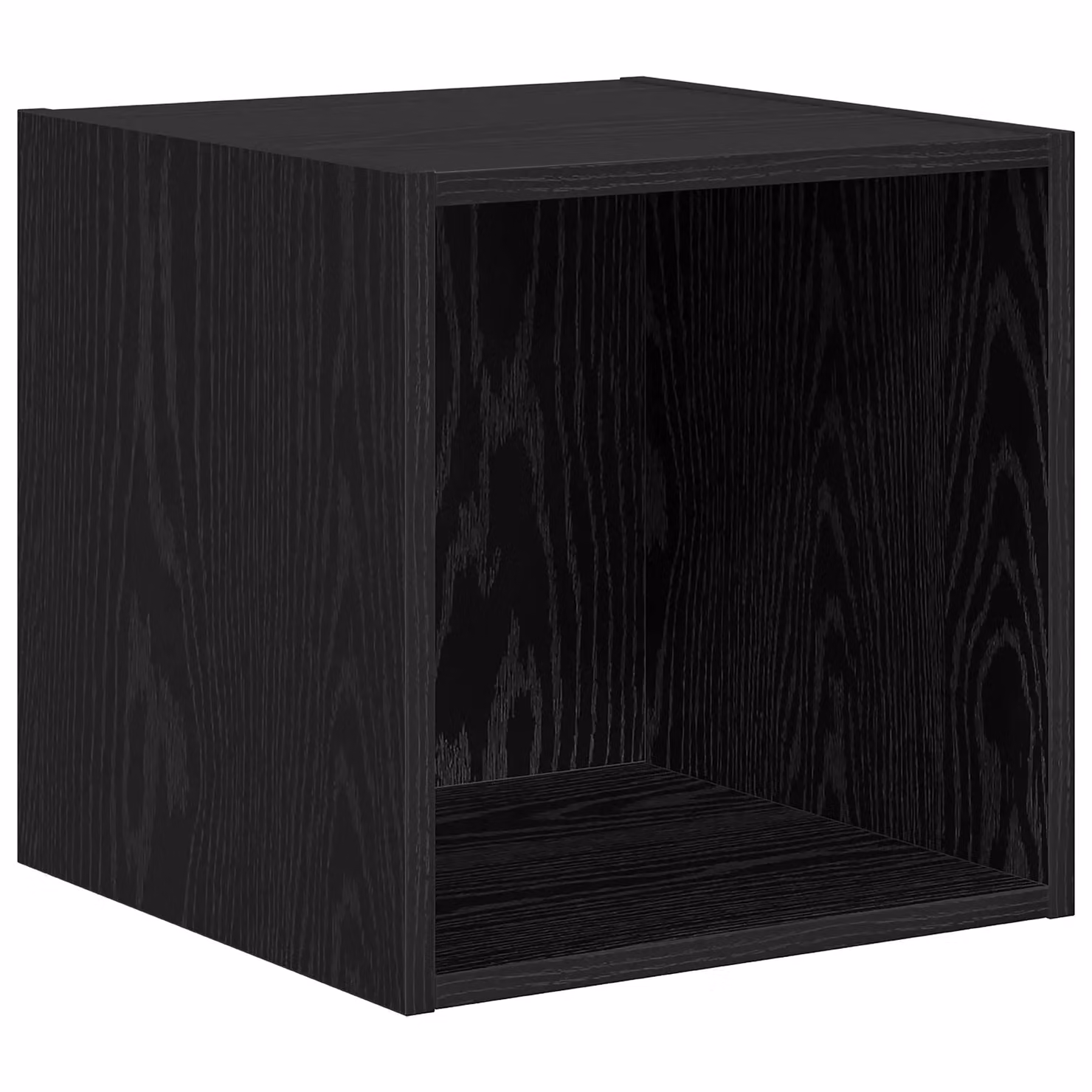 Berkfield Home 2-Piece Wall-Mounted TV Cabinet Set in Black Oak, W/D/H: 37 x 37 x 142.5 cm – 3