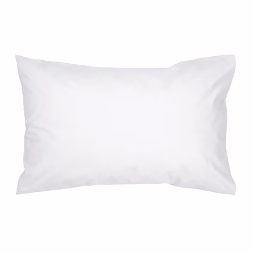 Christy 400TC Luxury Cotton Mako Satin Pillowcases, 2 Pack, White, W/D/H: 50 x 75 cm