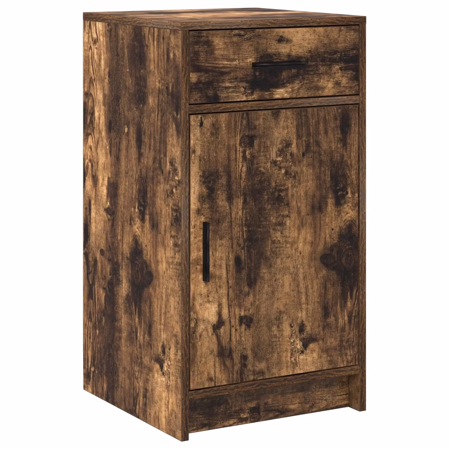 Berkfield Home Smoked Oak Sideboard in Brown, W/D/H: 40 x 41 x 75 cm – 2