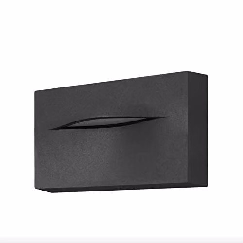 Netlighting FORLIGHT Hide LED Outdoor Flush Wall Lamp in Urban Grey and Black with Neutral White 4000K and IP65 Rating – 1