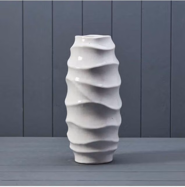KDMD White Decorative Ceramic Vase