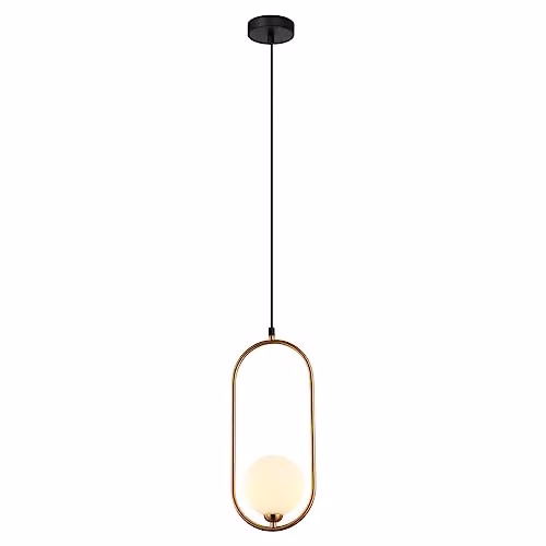 Netlighting Lupus Modern 1 Light Globe Pendant Ceiling Light G9 in Brown