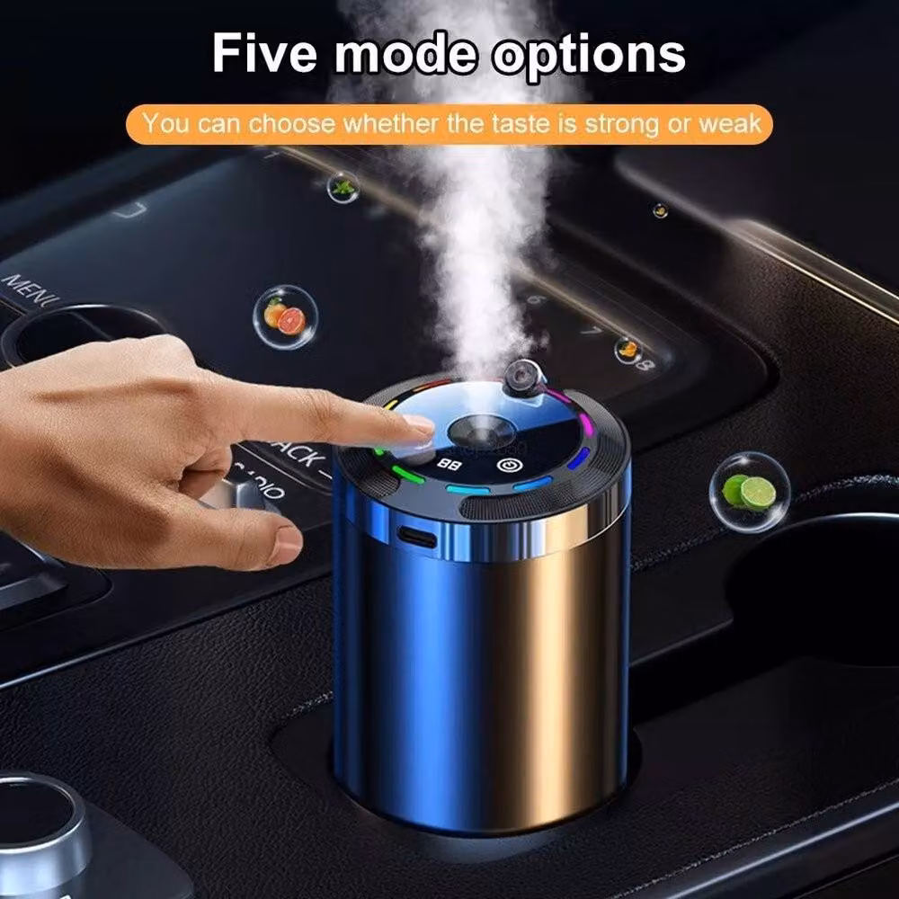 VOGREX Smart Car Diffuser Air Freshener with Oil in Black – 3