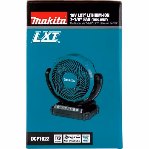 Makita Black Plastic Table Fan with Oscillation and Timer – 11