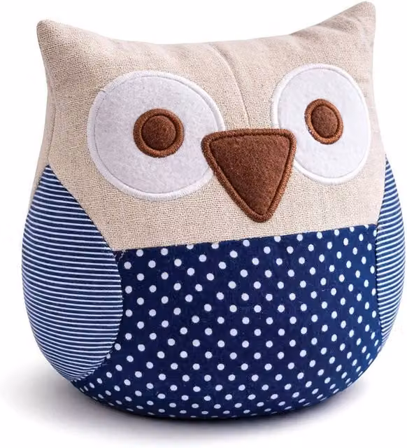 PAWNORA Blue Sand Filled Animal Door Stop