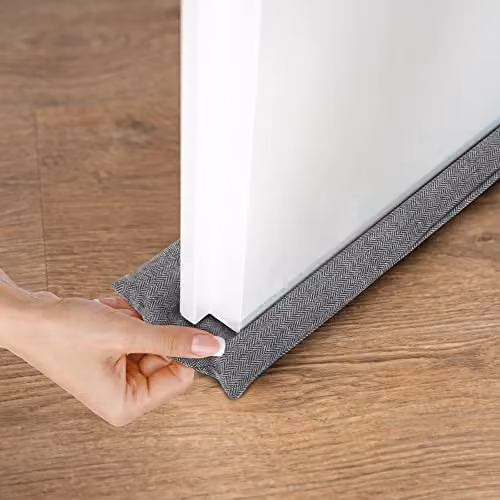 Tanness Double-Sided Foam Door Draft Excluder in Black or Grey – 6