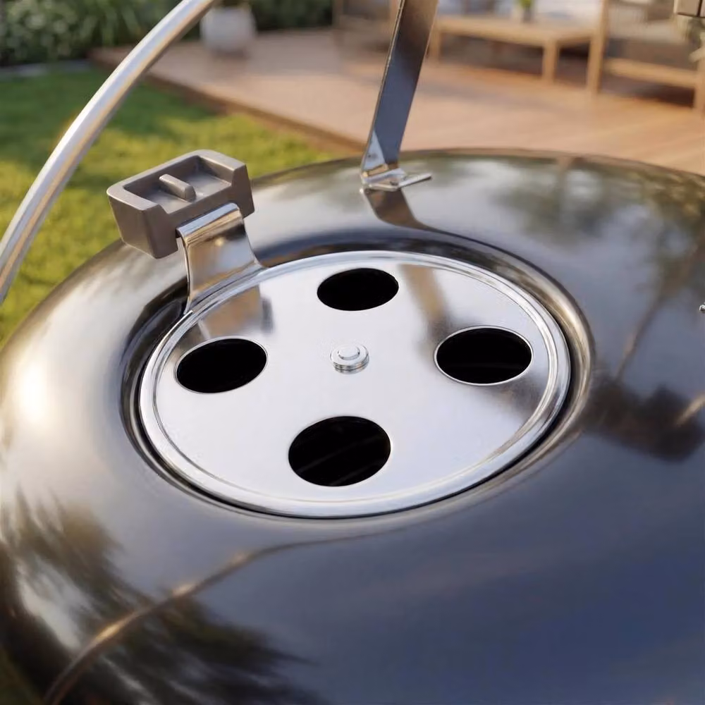 SPETLEK Black Portable Charcoal Kettle Barbecue for Outdoor Garden Use – 3