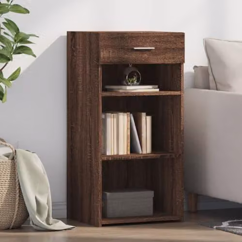 vidaXL Brown Oak Sideboard in Engineered Wood W/D/H: 45 x 42.5 x 93 cm – 2