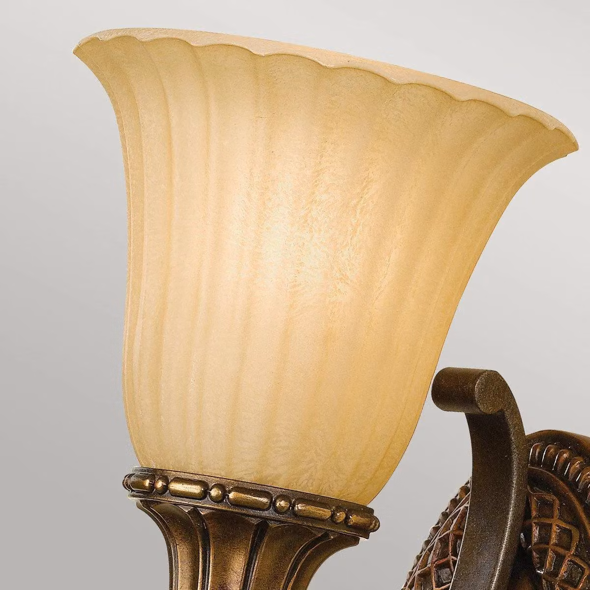 Netlighting Kelham Hall 1 Light Indoor Wall Light in Gold, Bronze and Brown with E27 Socket – 2