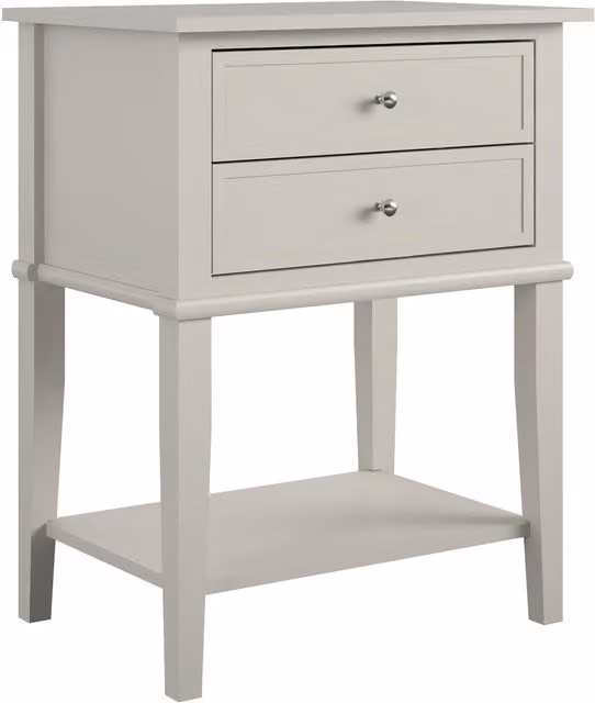 Franklin Square Accent Table in Beige and Grey, Height: 71.8 cm