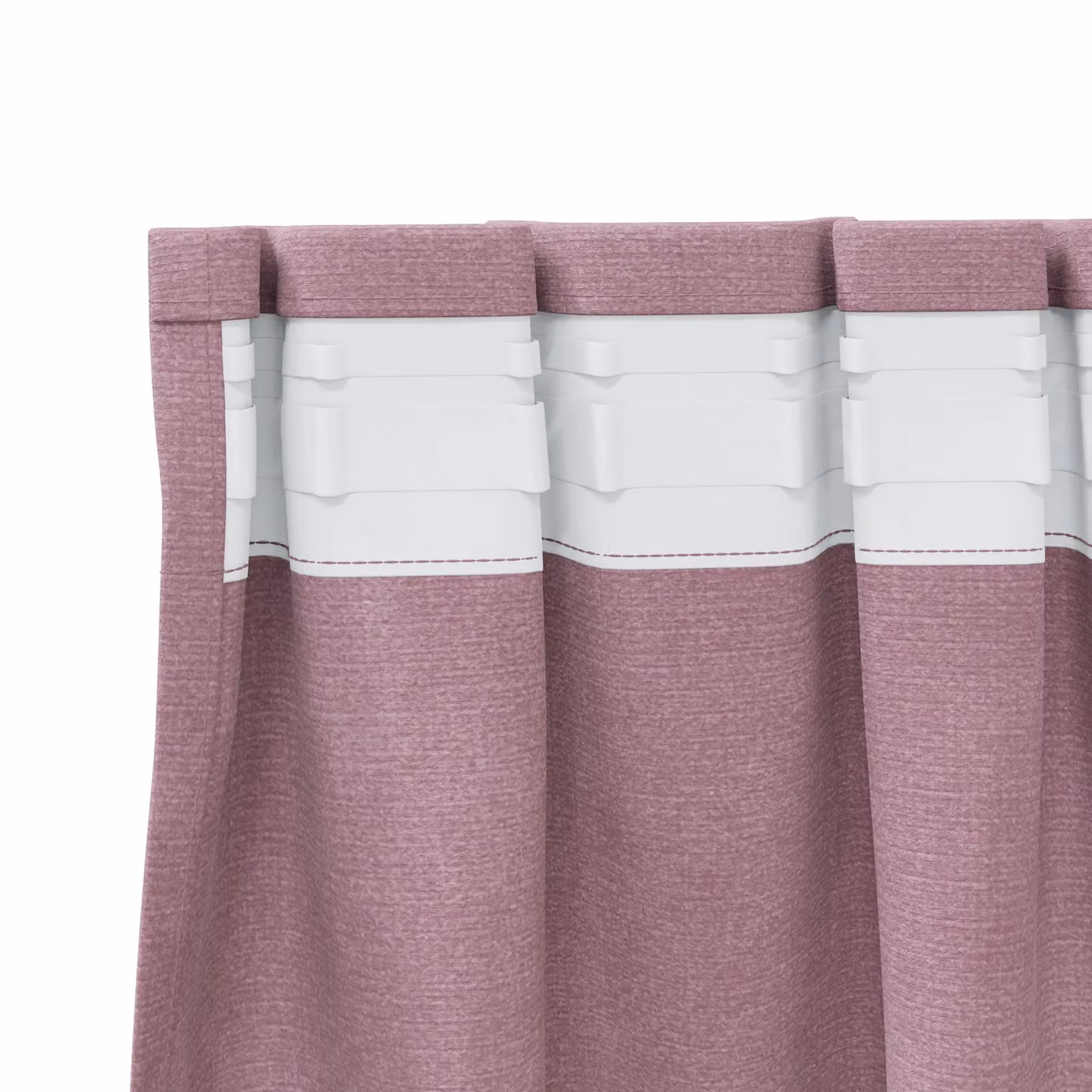 Berkfield Home Dark Pink Velvet Blackout Curtains with Top Tape, 2 Pack, W: 140 cm x H: 225 cm – 3