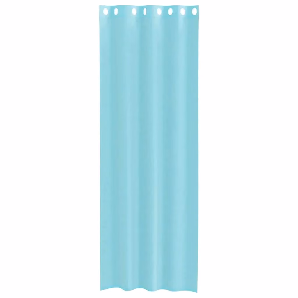 Berkfield Home Turquoise Voile Eyelet Curtains, 2 Pack – 2