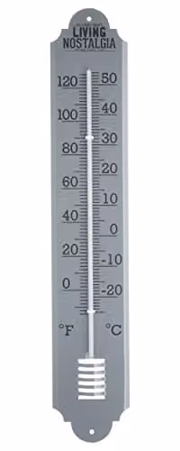 KitchenCraft Living Nostalgia Outdoor Wall Thermometer in Grey – 1