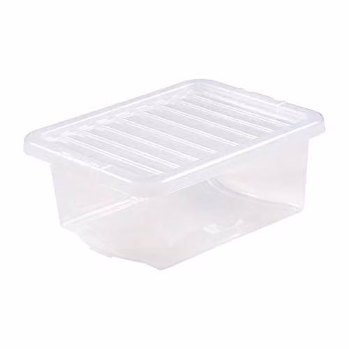 Wham Crystal 7 Litre Storage Box with Lid, Transparent