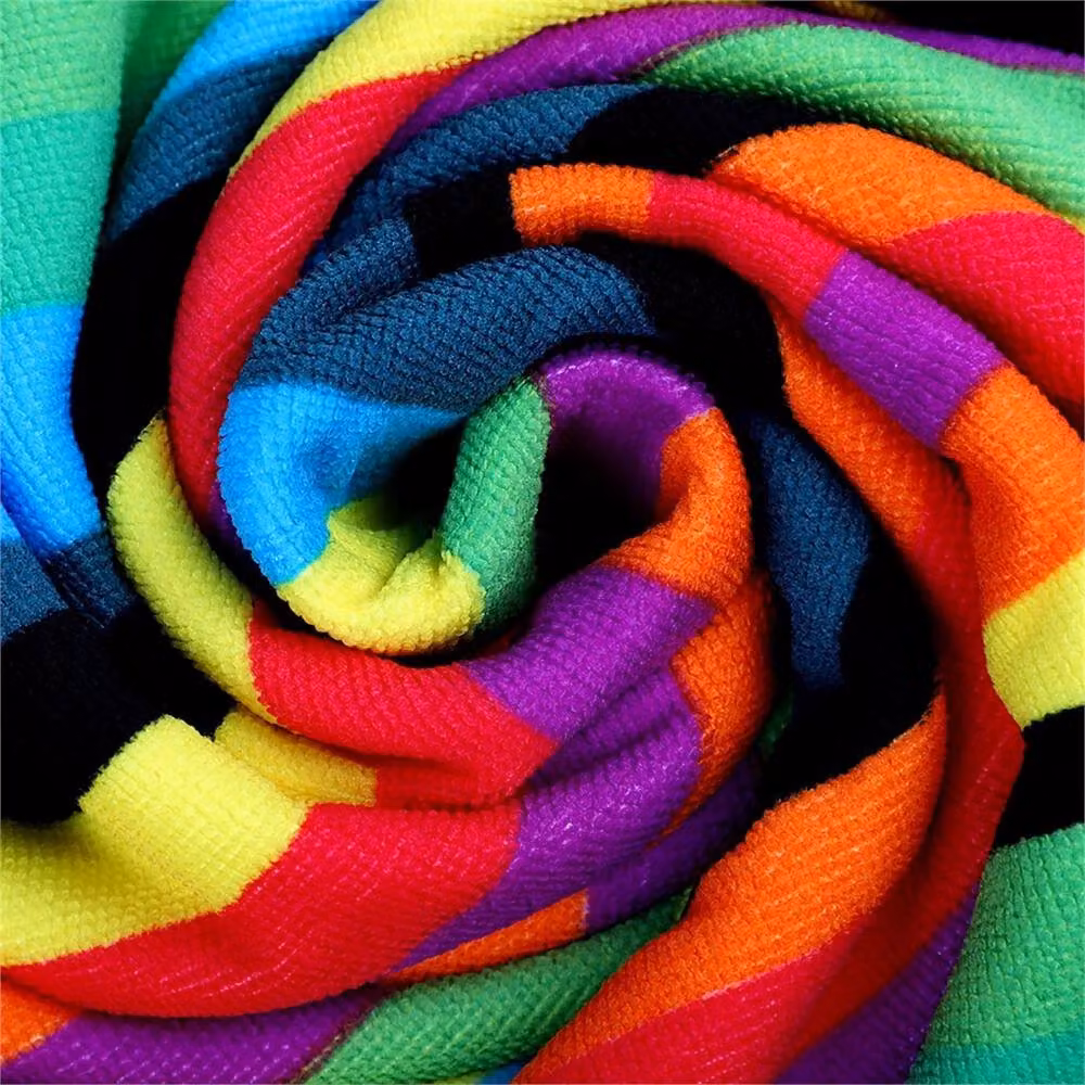 Nordara Extra Large Quick Drying Sand Free Striped Beach Towel in Multicolour – 4