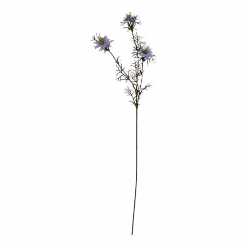 Hill Interiors Love In A Mist Nigella Artificial Flower, Purple, H 68 cm x W 9 cm x D 9 cm