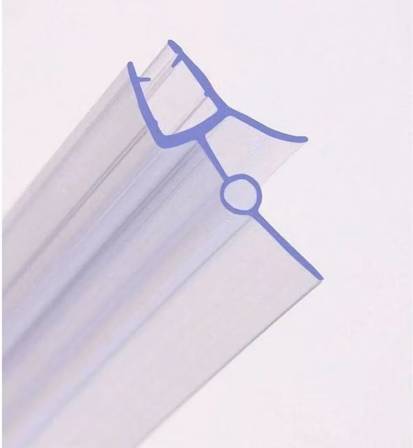 PAWNORA Clear Plastic Bath Shower Screen Door Seal Strip Profile D – 1